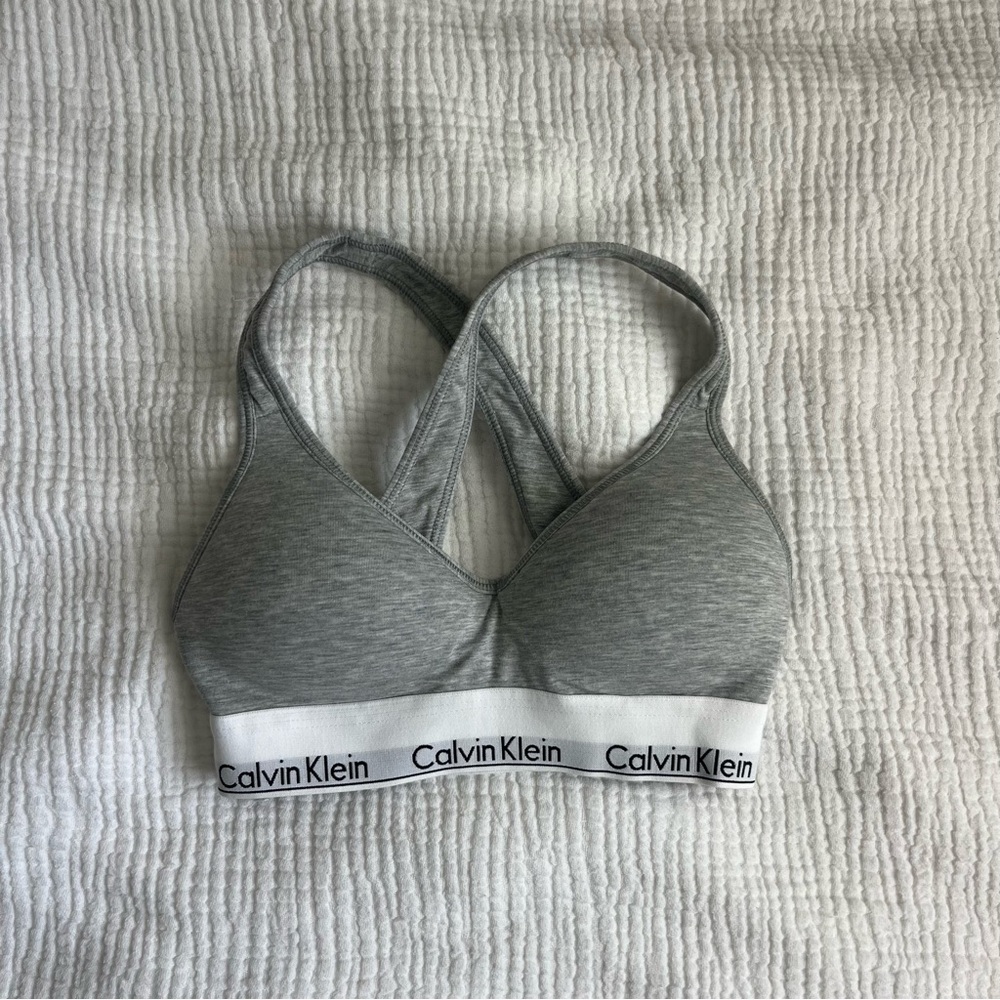 Calvin Klein Heather Gray Bralette